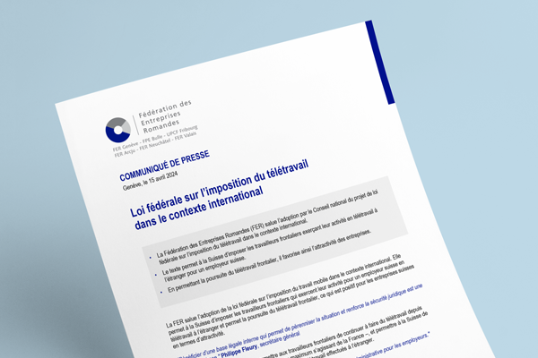 Loi fédérale sur l’imposition du télétravail dans le contexte international